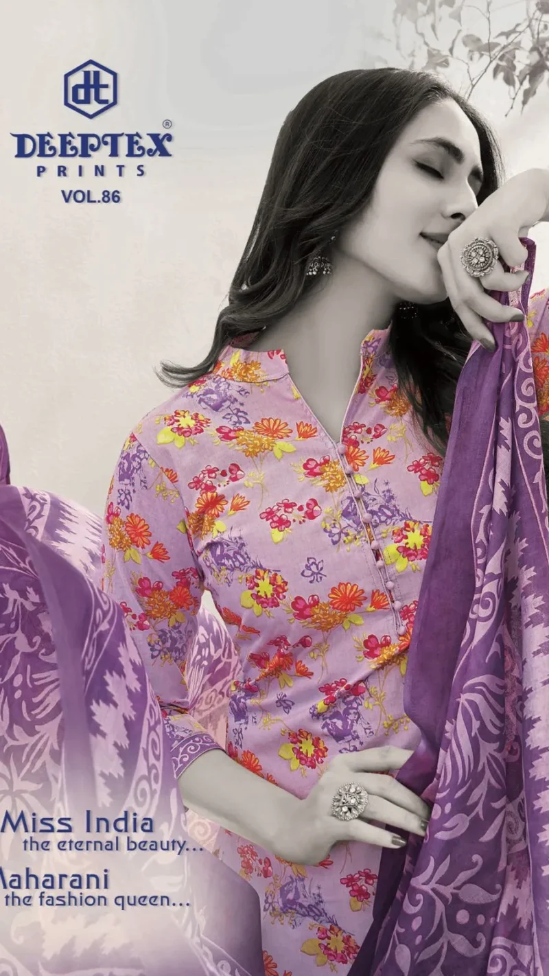 Deeptex Miss India Vol 86 Cotton Dress Material