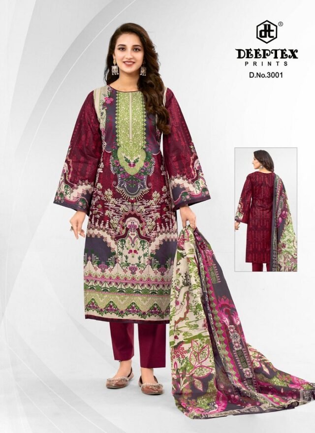 Deeptex Prints Roohi Zara Karachi Vol 3 Cotton Dress Material