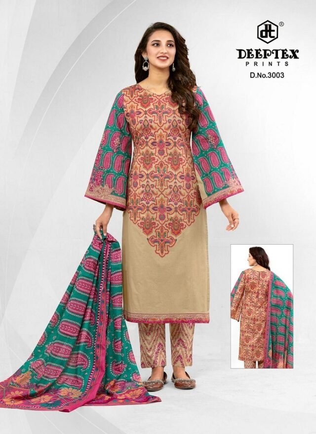 Deeptex Prints Roohi Zara Karachi Vol 3 Cotton Dress Material