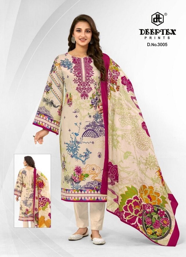 Deeptex Prints Roohi Zara Karachi Vol 3 Cotton Dress Material