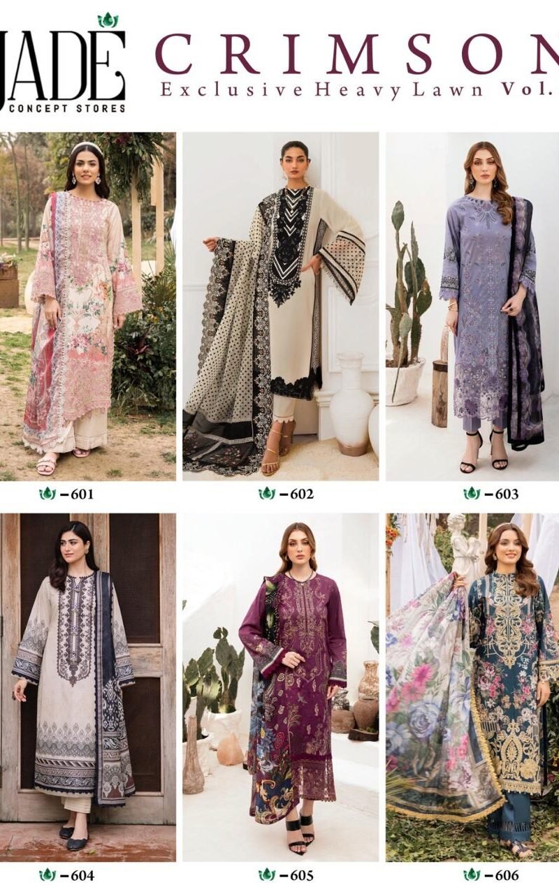 Jade Crimson Exclusive Heavy Lawn Collection Vol 6