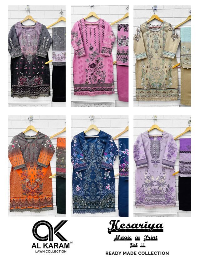 Al Karam Kesariya Vol 13 Readymade Collection