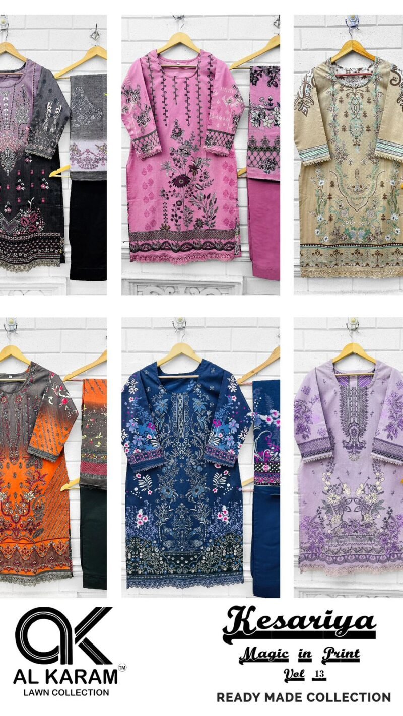 Al Karam Kesariya Vol 13 Readymade Collection