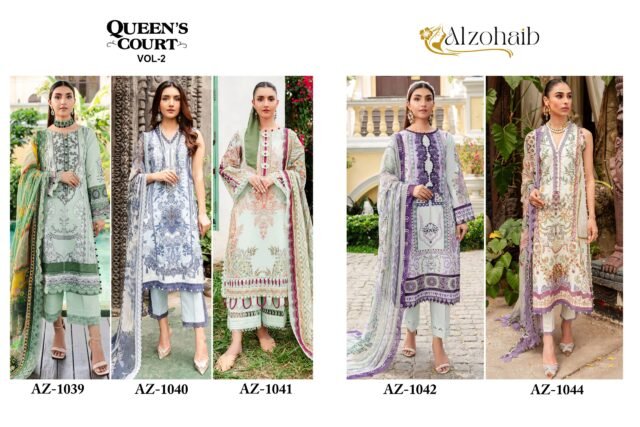 Alzohaib Queen Court Vol 2 Pakistani Suits (1)