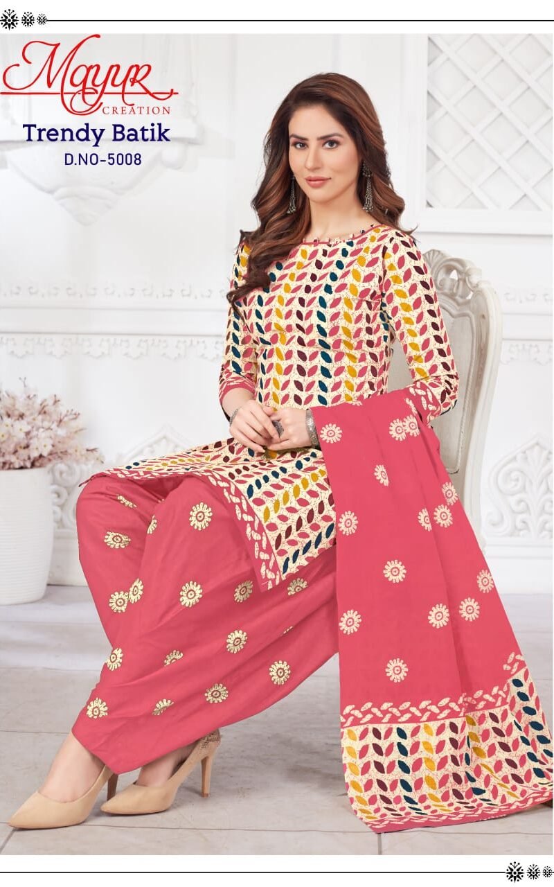 Mayur Trendy Batik Vol 5 Cotton Dress Material