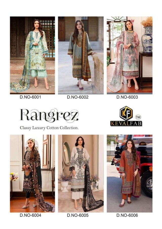 Rangrez Vol 6 Keval Fab Cotton Dress Material