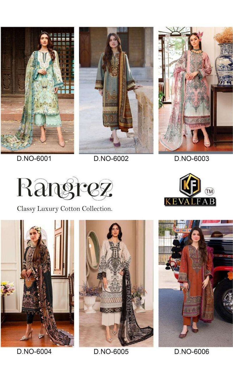 Rangrez Vol 6 Keval Fab Cotton Dress Material