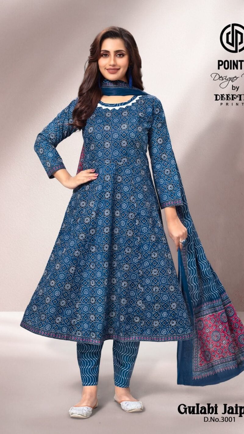 Deeptex Gulabi Jaipur Vol-3 Anarkali Kurti Set (8)