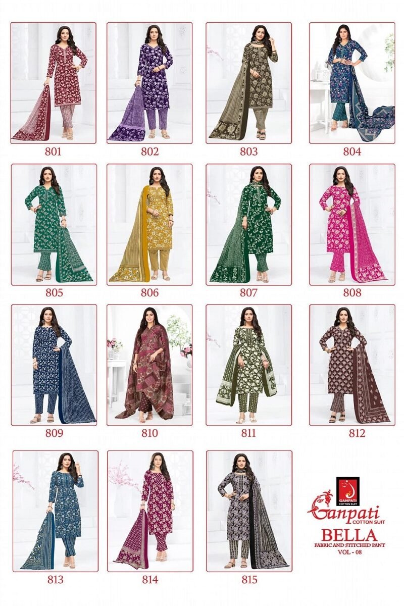 Ganapti Bella Pant Vol-8 - Dress Material (15)