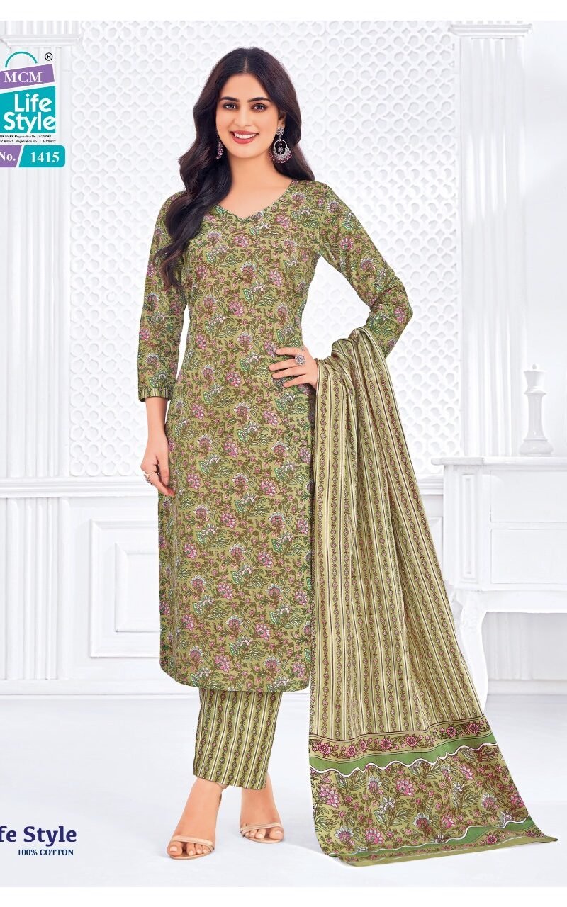 MCM Lifestyle Vol-14 Kurti Pant Dupatta - Wholesale (16)