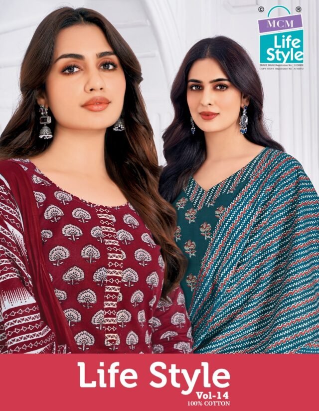 MCM Lifestyle Vol-14 Kurti Pant Dupatta - Wholesale (19)
