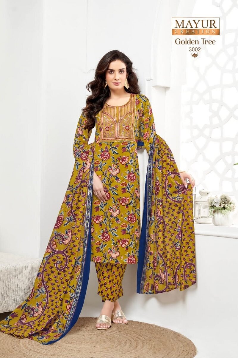 Mayur Golden Tree Vol-3 Elegant Dress Material (12)