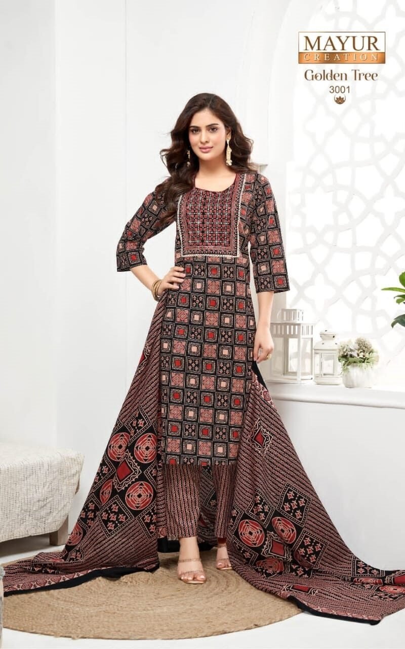Mayur Golden Tree Vol-3 Elegant Dress Material (4)
