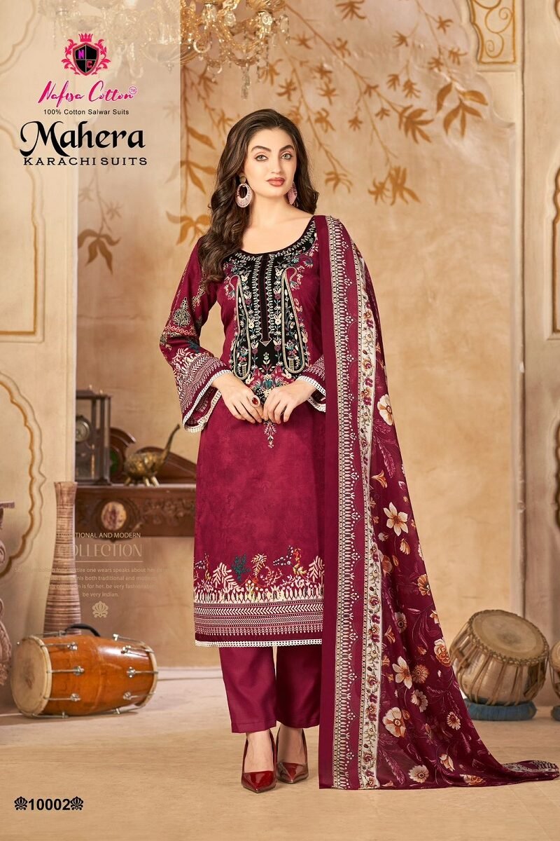Nafisa Mahera Vol-10 Karachi Dress Material in the UK (3)