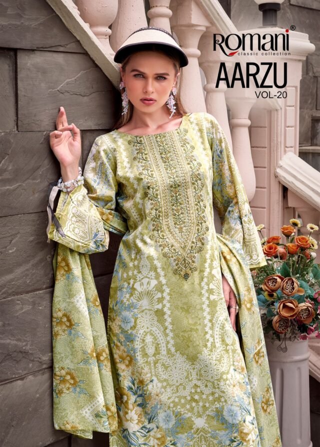 ROMANI AARZU VOL-20 Festive Embroidered Suit (14)