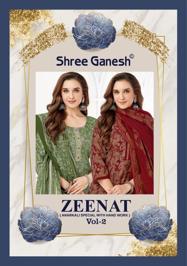 Shree Ganesh Zeenat Vol-2 Anarkali Kurti Set (1)