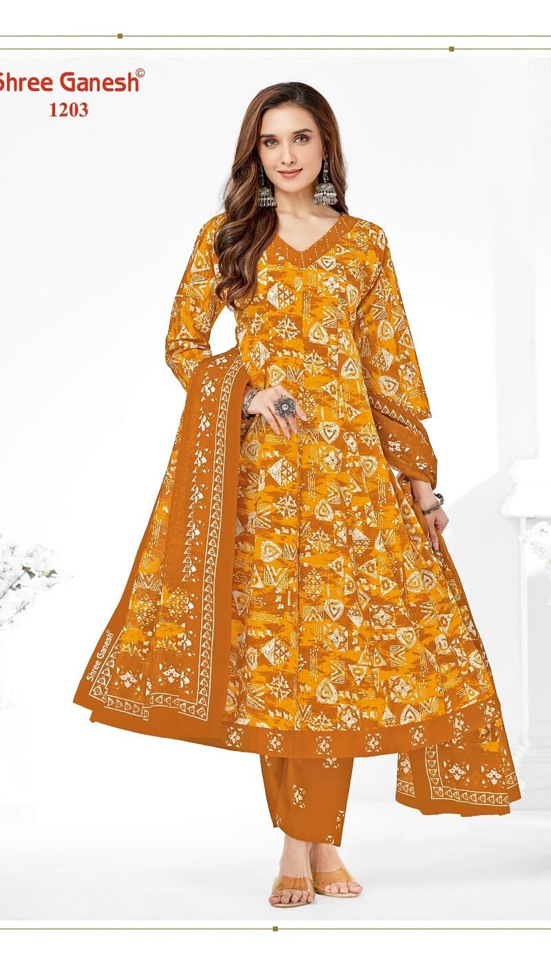Shree Ganesh Zeenat Vol-2 Anarkali Kurti Set (4)