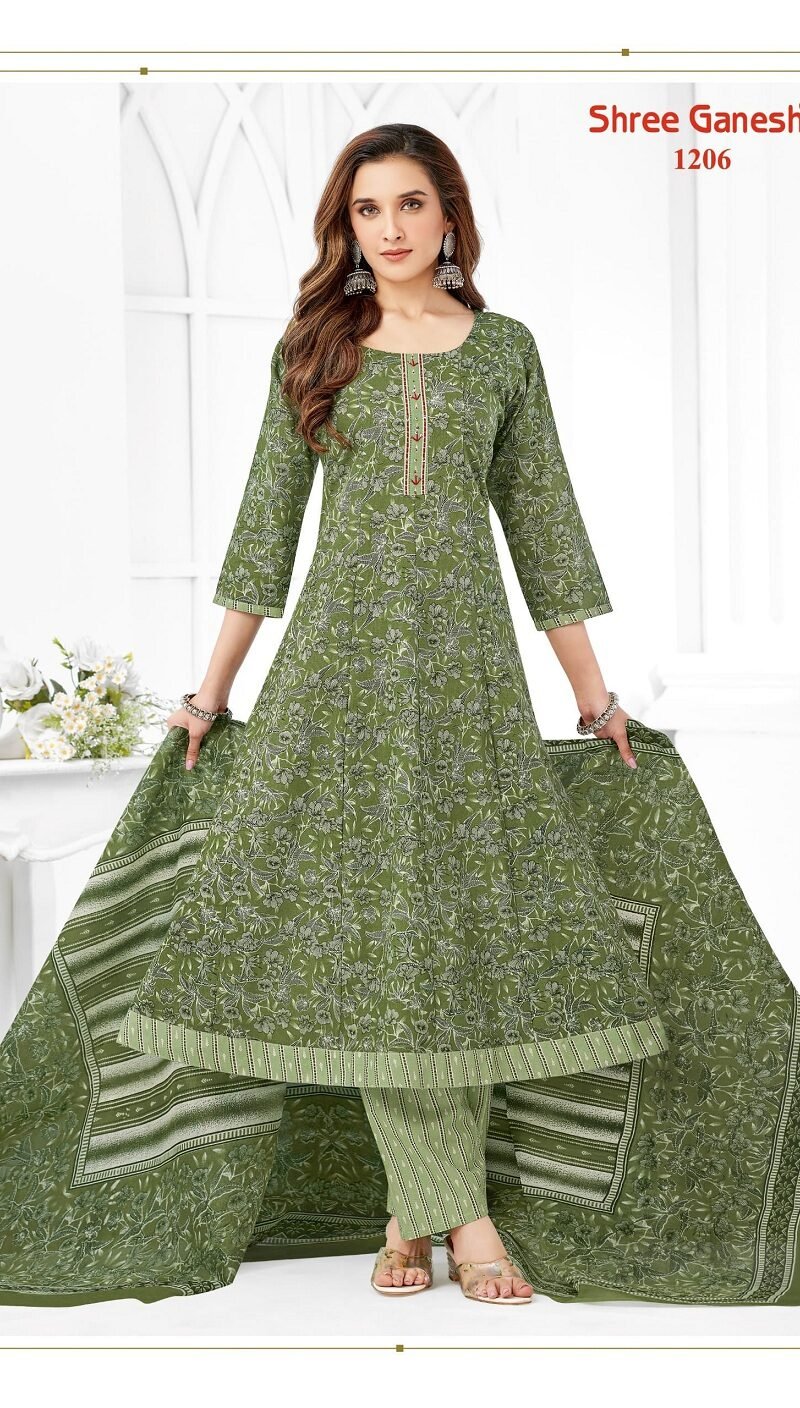 Shree Ganesh Zeenat Vol-2 Anarkali Kurti Set (7)