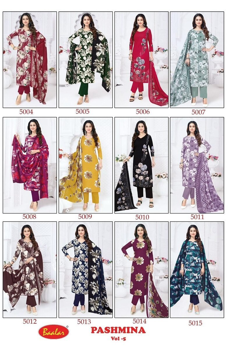 Baalar Pashmina Vol-5 Dress Material Premium Collection