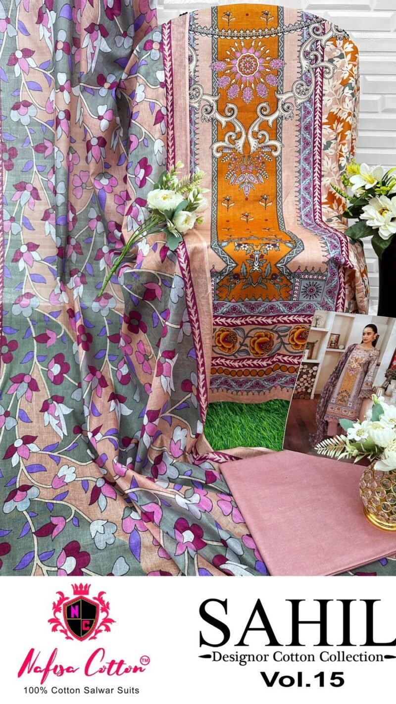 SAHIL DESIGNOR COTTON COLLECTION VOL 15 Premium Dress Material