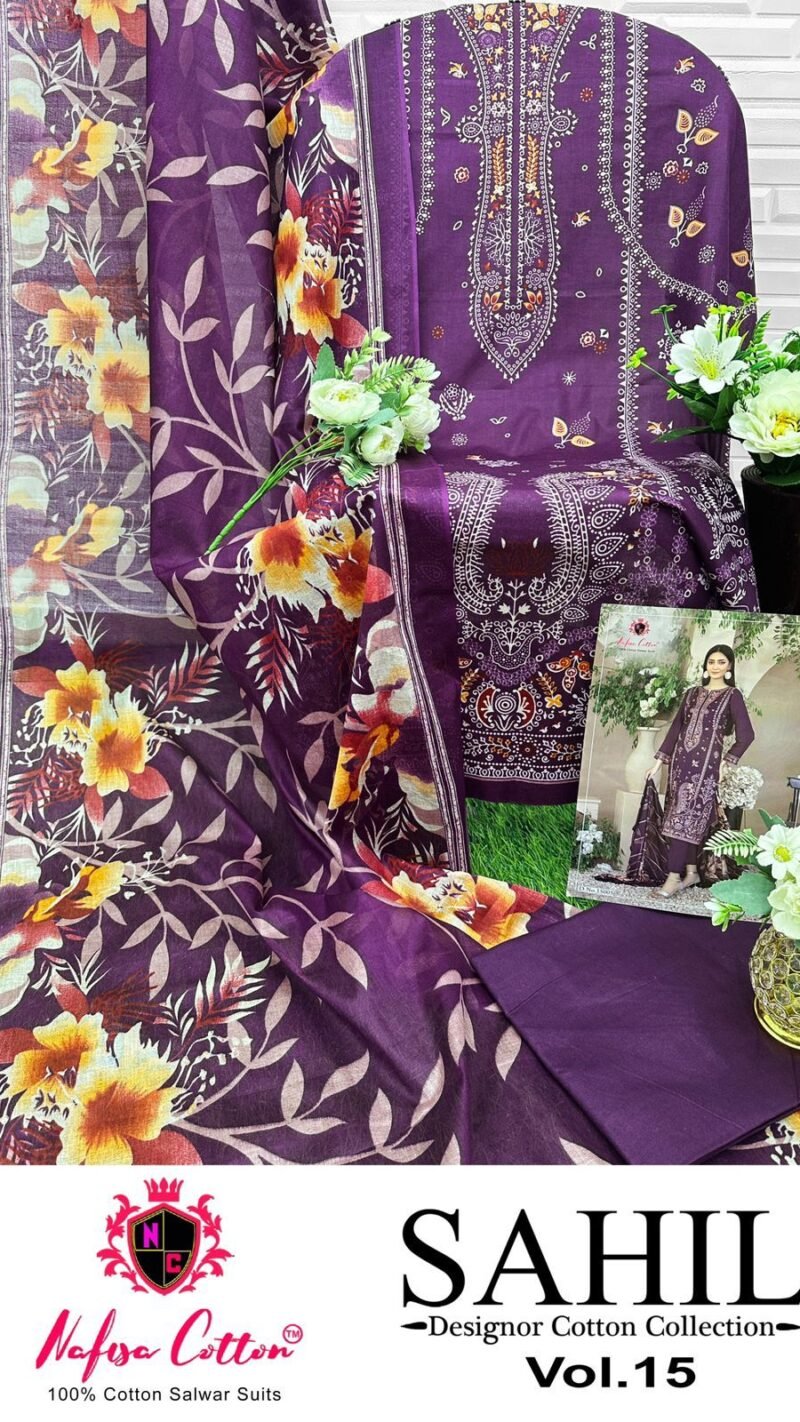 SAHIL DESIGNOR COTTON COLLECTION VOL 15 Premium Dress Material