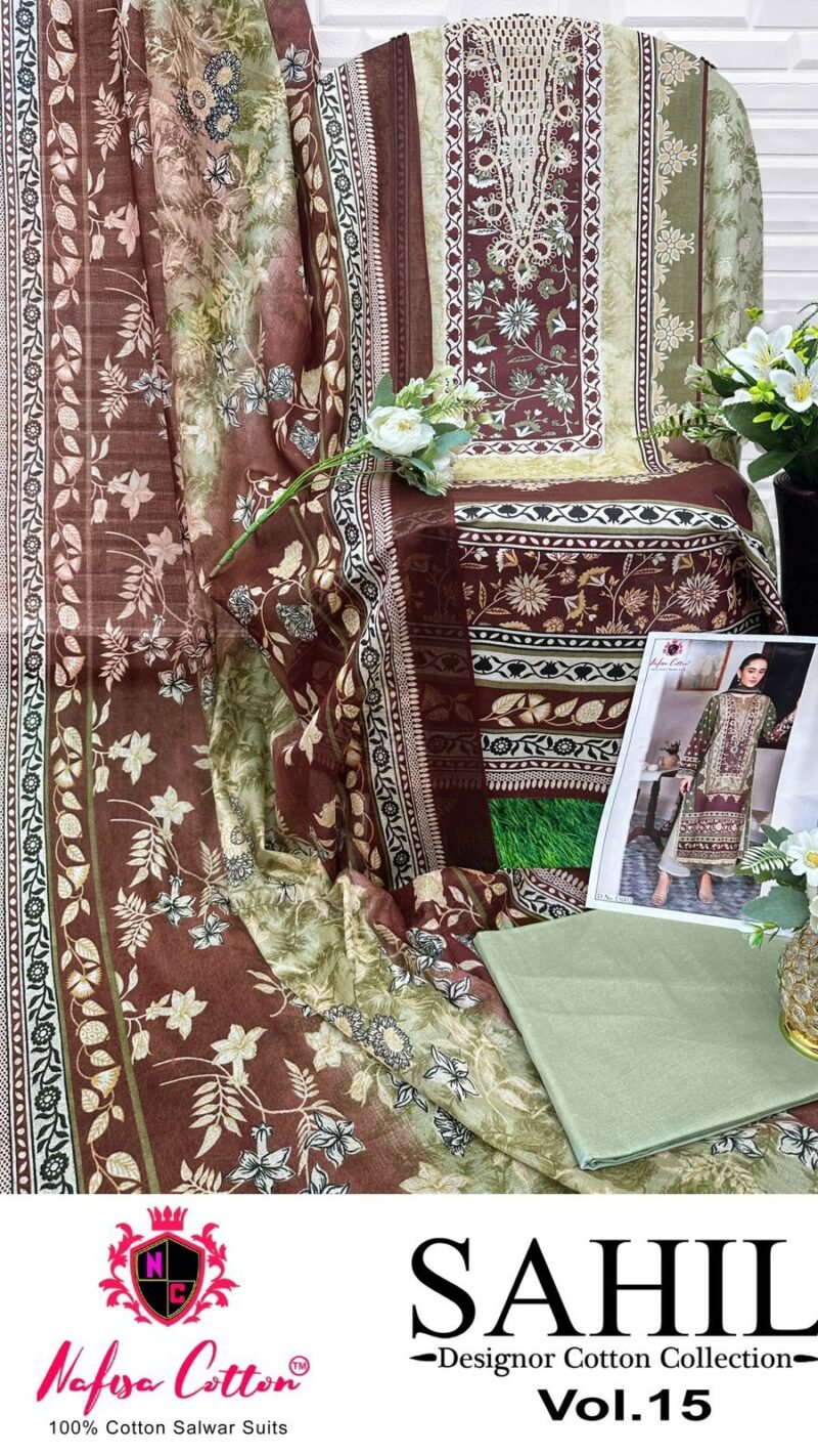SAHIL DESIGNOR COTTON COLLECTION VOL 15 Premium Dress Material