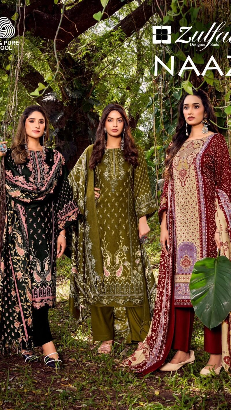 Zulfat Naaz Woollen Pashmina Dress Material Set