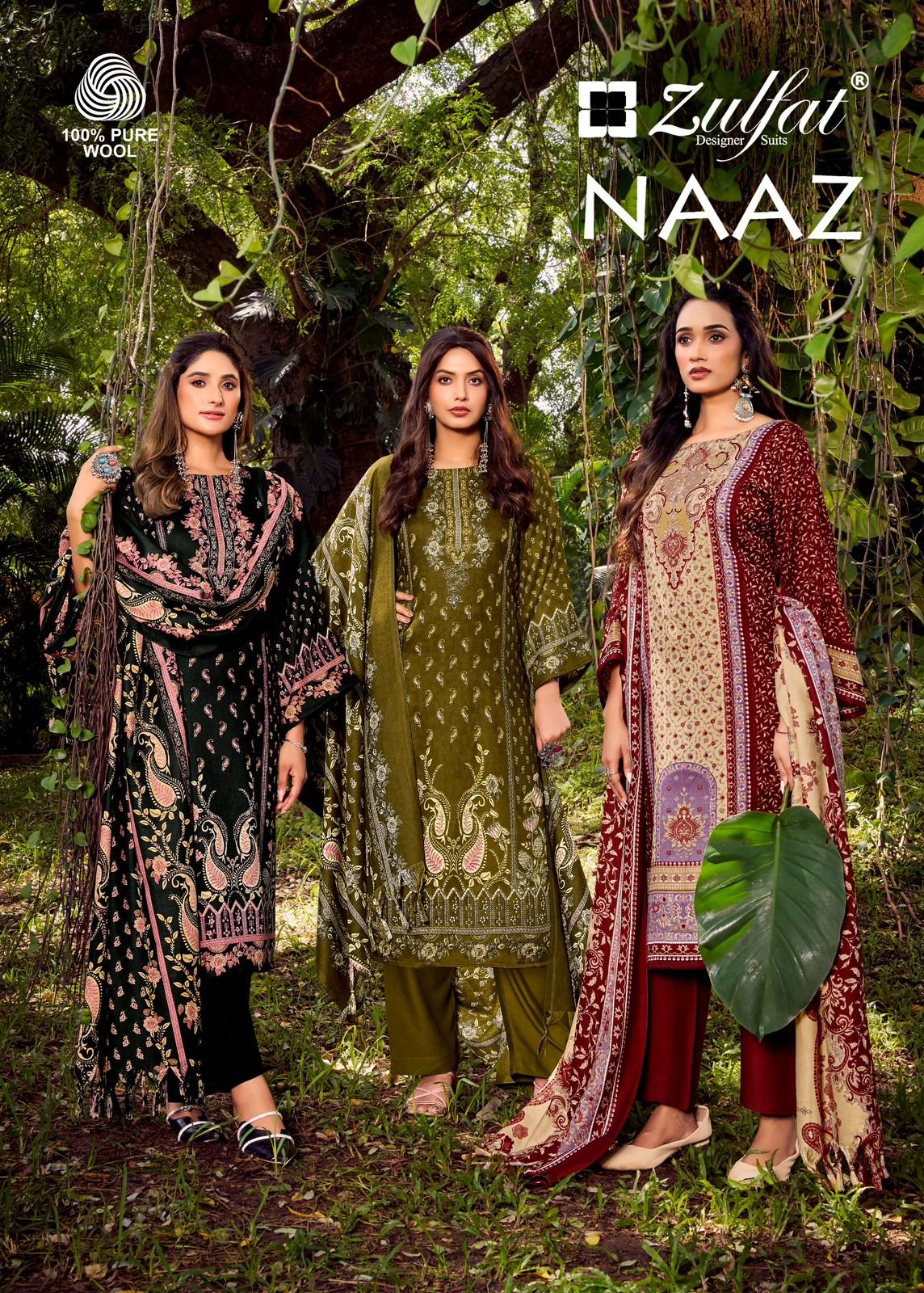 Zulfat Naaz Woollen Pashmina Dress Material Set