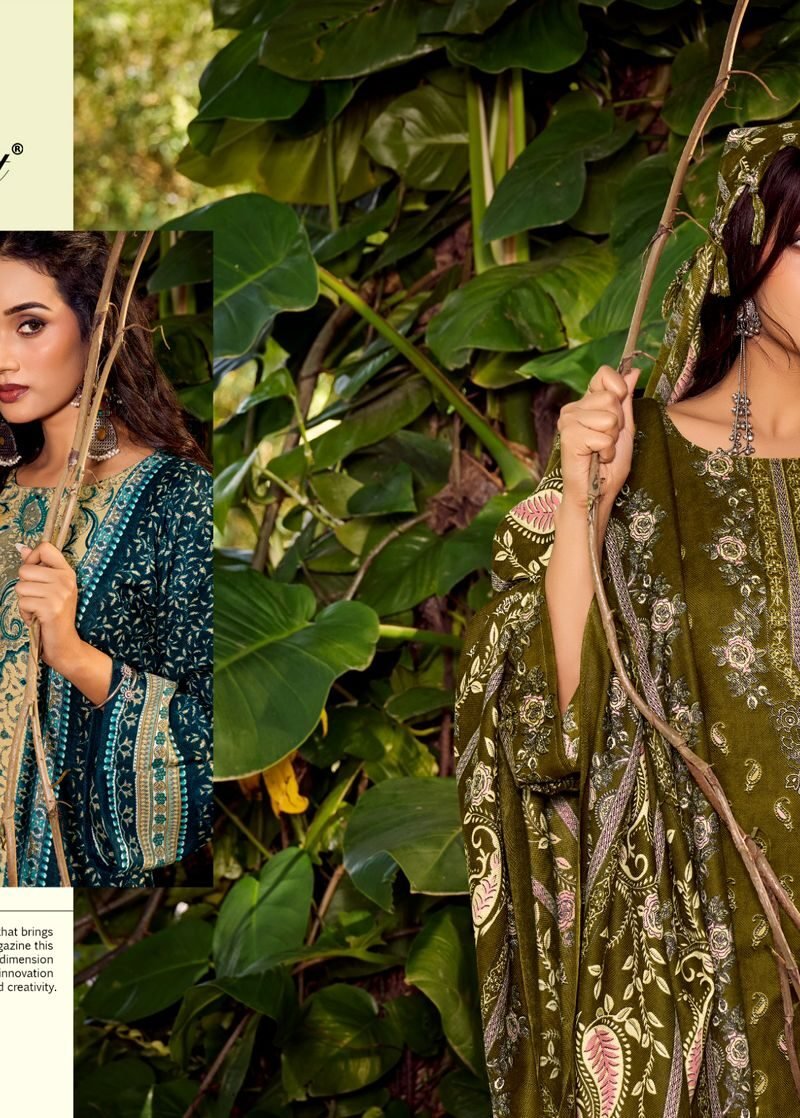 Zulfat Naaz Woollen Pashmina Dress Material Set