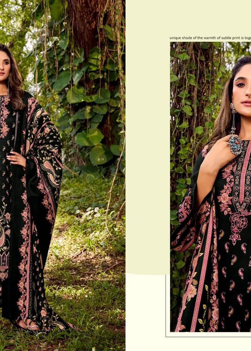 Zulfat Naaz Woollen Pashmina Dress Material Set