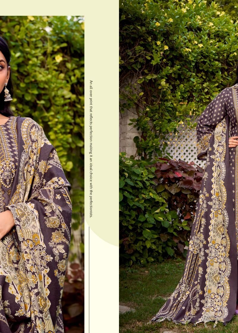 Zulfat Naaz Woollen Pashmina Dress Material Set