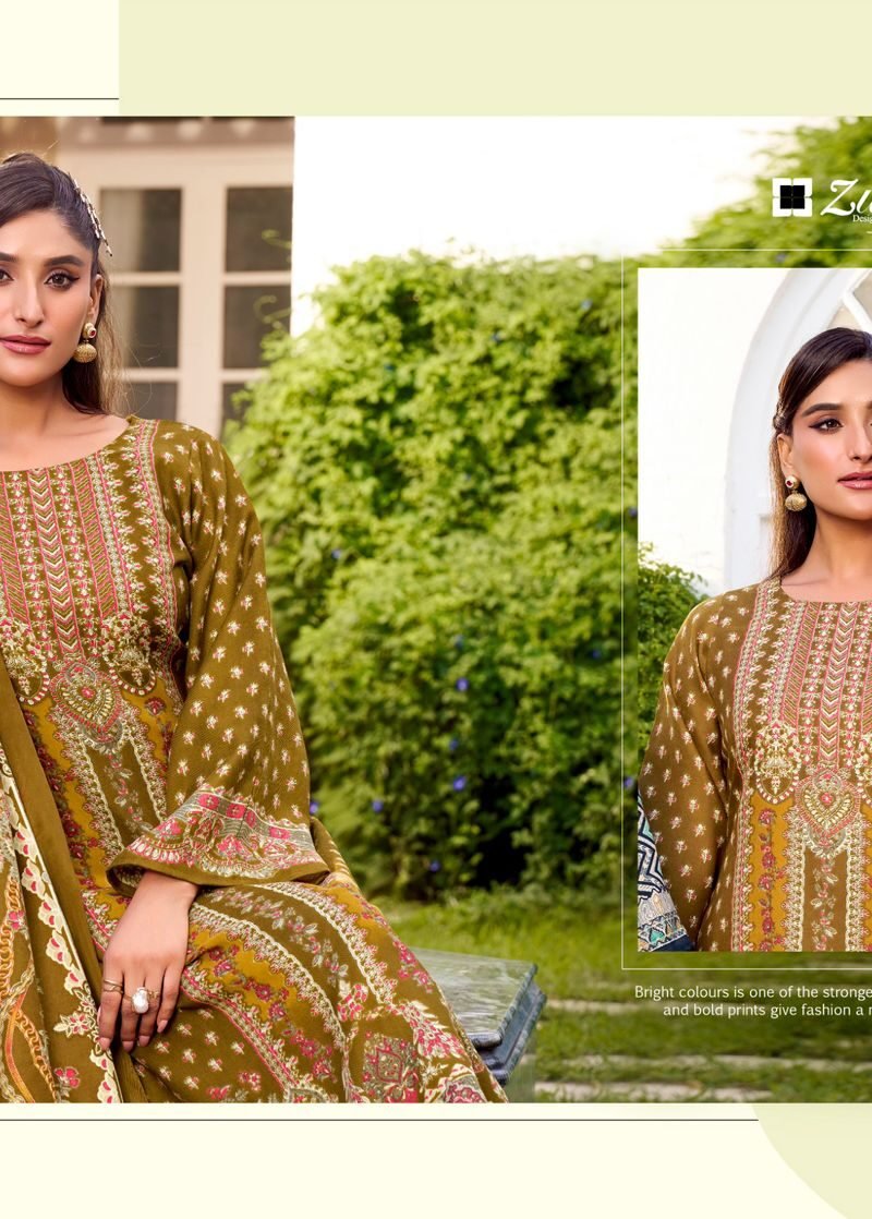 Zulfat Naaz Woollen Pashmina Dress Material Set