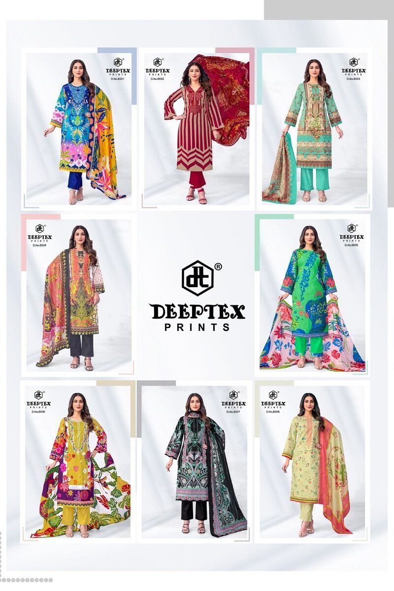 DEEPTEX ROOHI ZARA KARACHI VOL-8 Dress Material