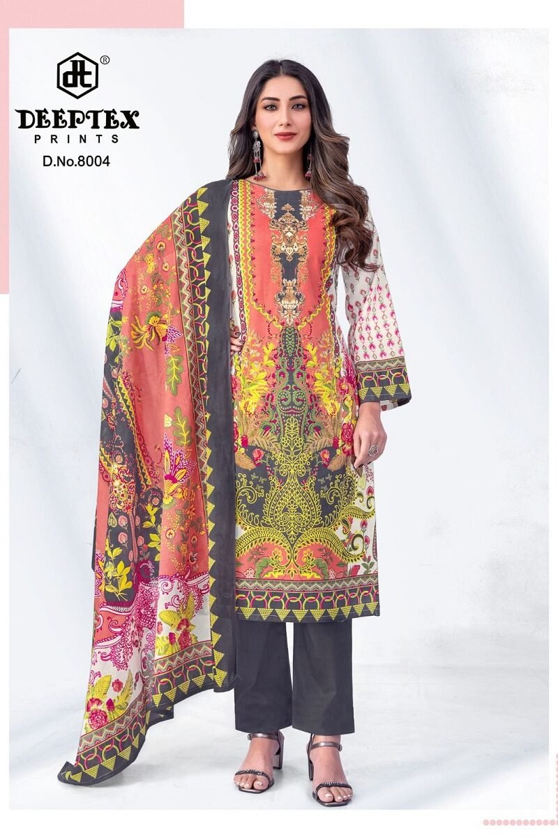 DEEPTEX ROOHI ZARA KARACHI VOL-8 Dress Material
