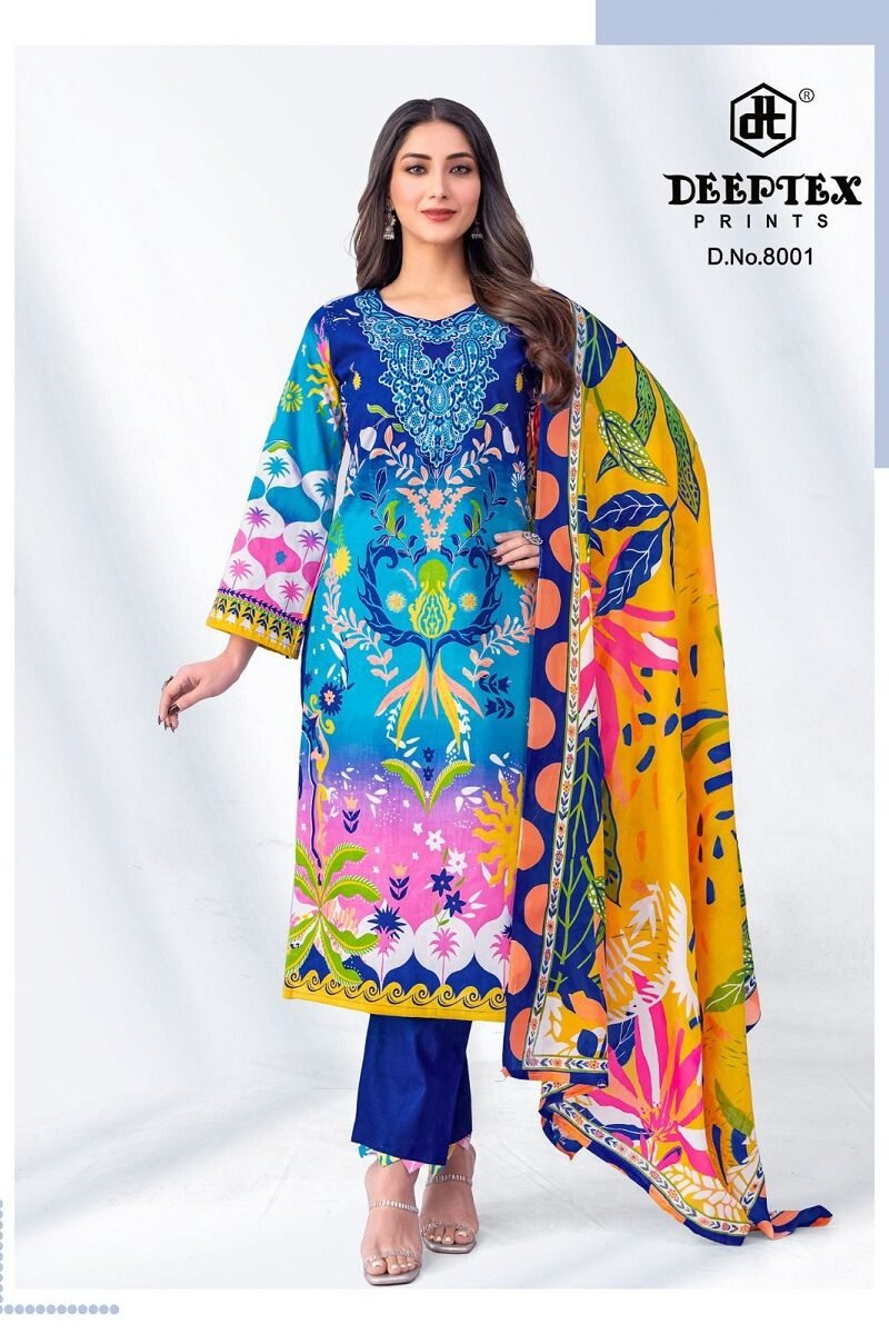 DEEPTEX ROOHI ZARA KARACHI VOL-8 Dress Material