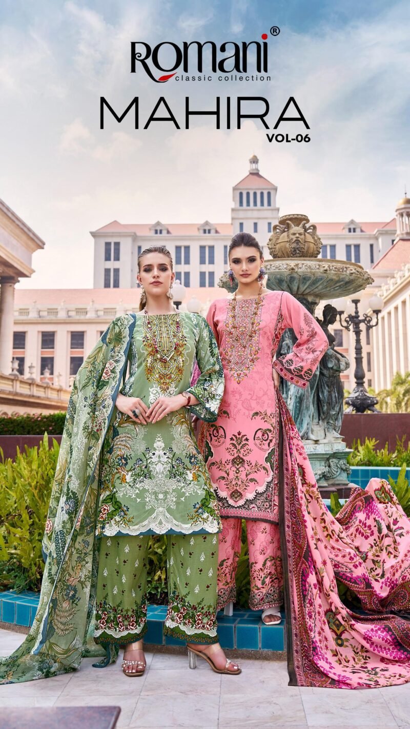 MAHIRA VOL-6 Heavy Self Embroidery Cotton Suit