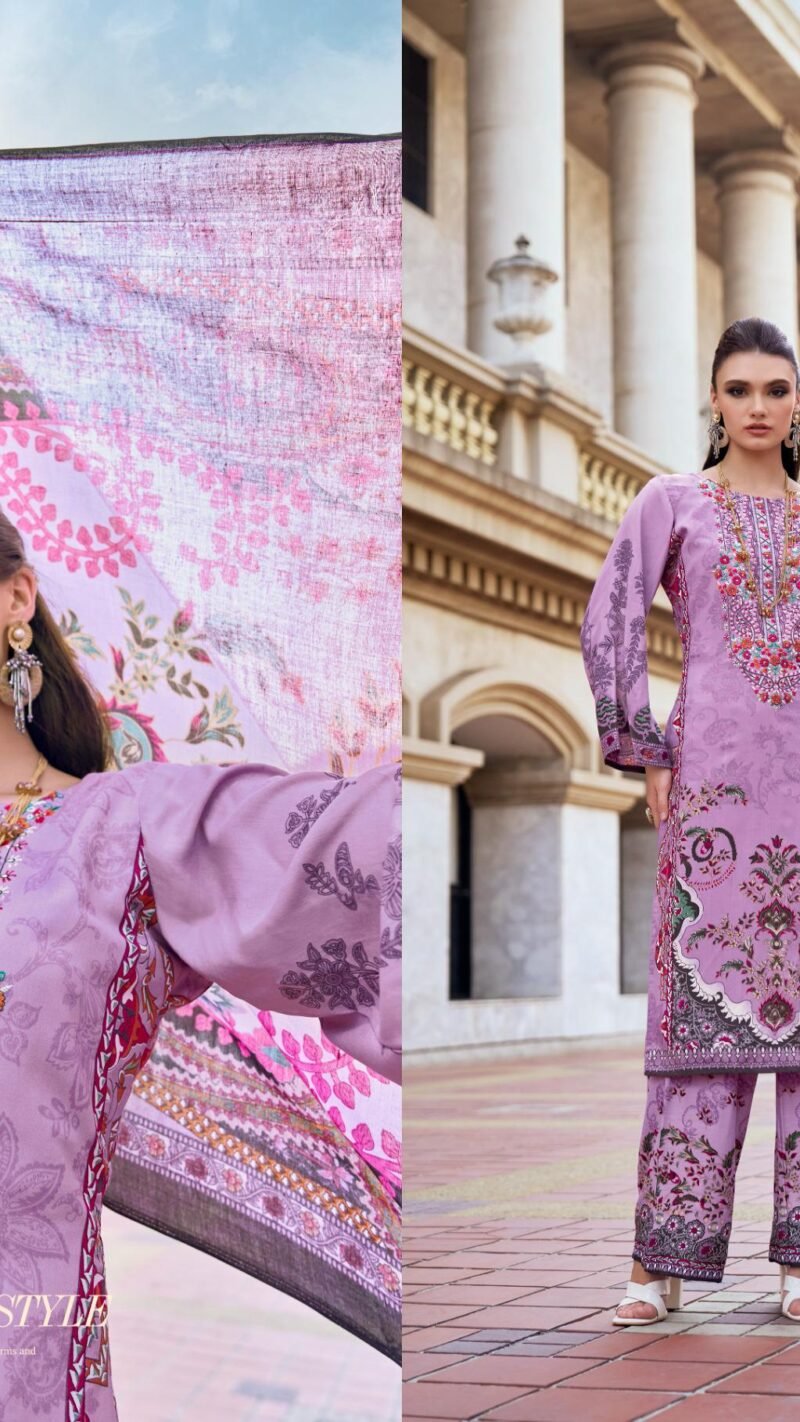 MAHIRA VOL-6 Heavy Self Embroidery Cotton Suit