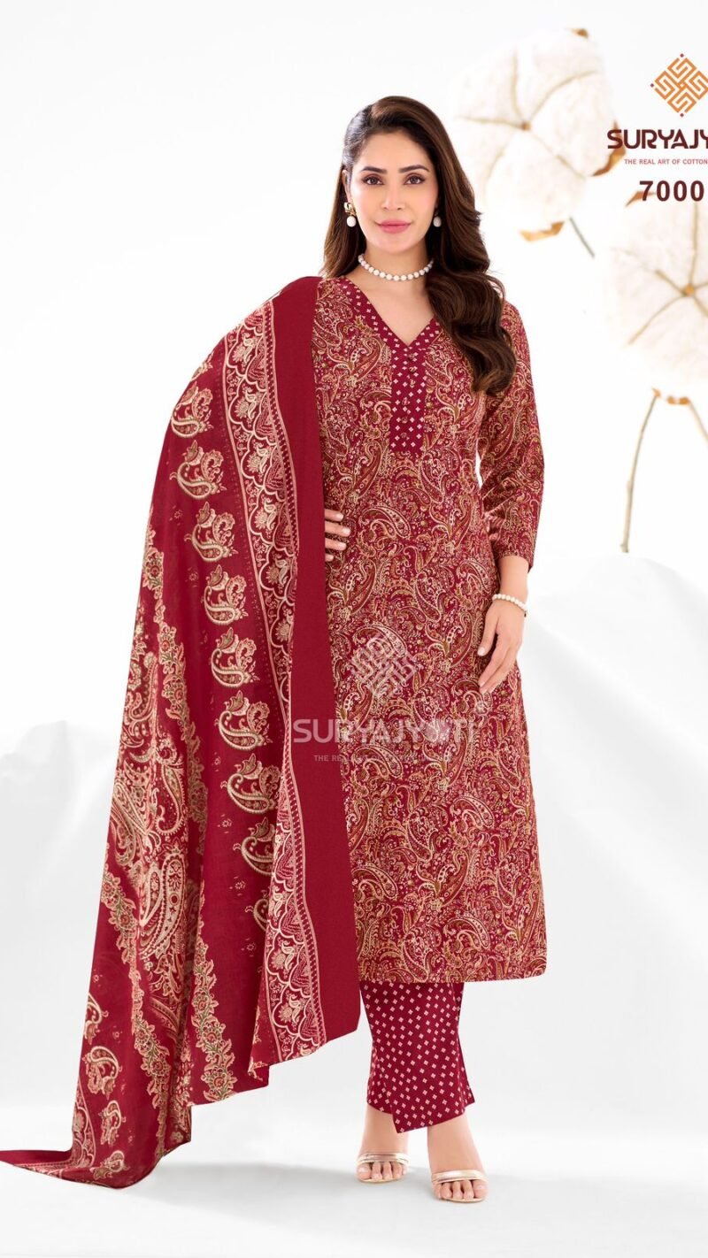 Suryajyoti Trendy Cotton Vol-70 Dress Material Set