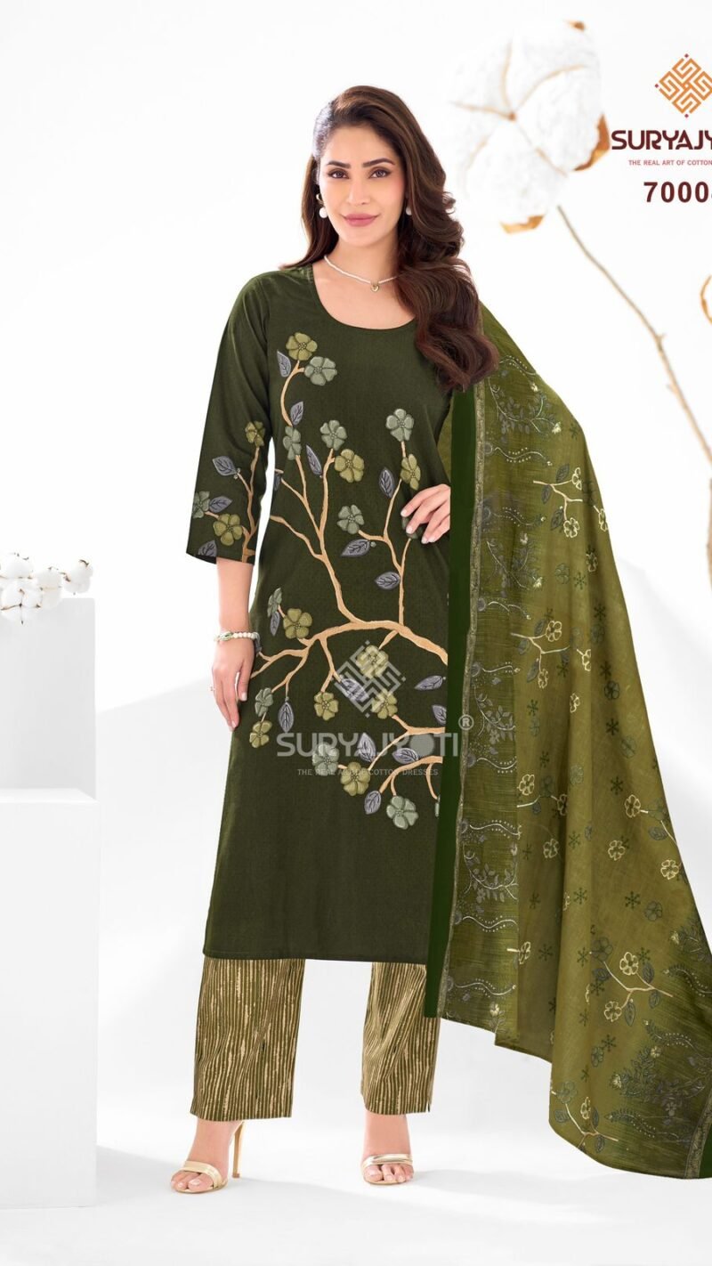 Suryajyoti Trendy Cotton Vol-70 Dress Material Set
