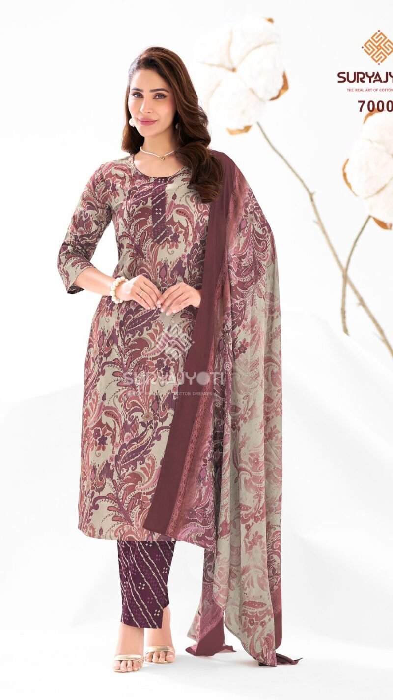 Suryajyoti Trendy Cotton Vol-70 Dress Material Set