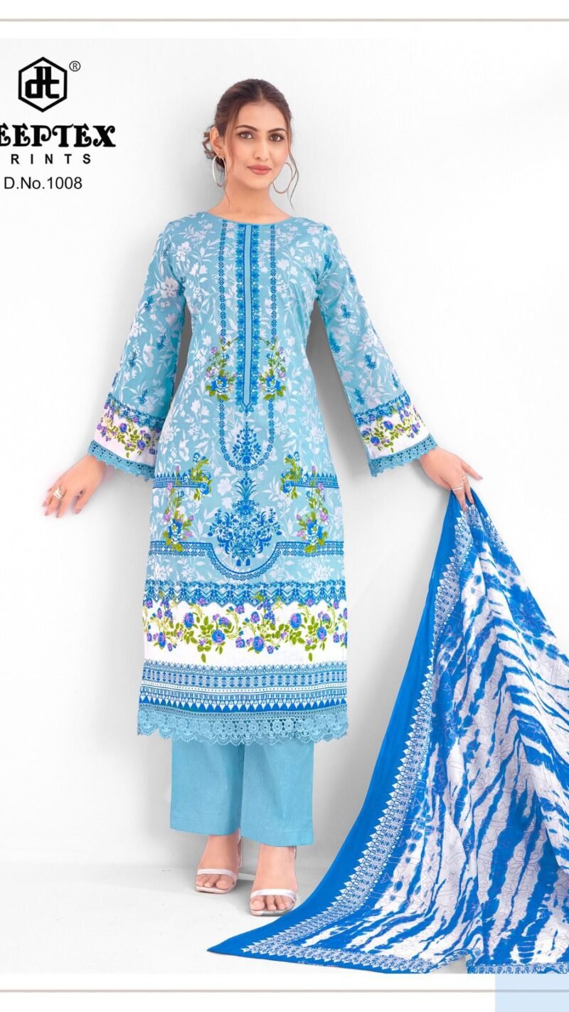 DEEPTEX Aaisha Noor Vol-1 Cotton Suit with Lace Work