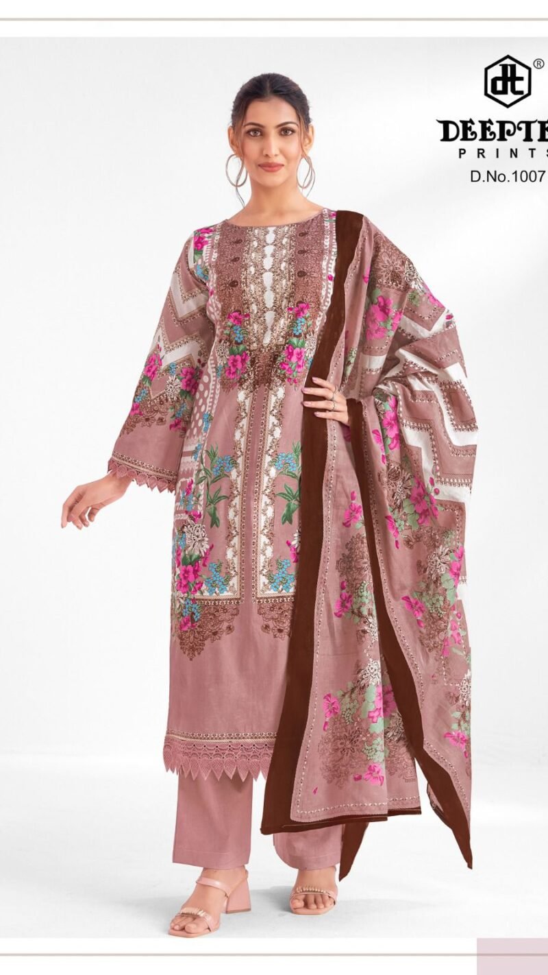 DEEPTEX Aaisha Noor Vol-1 Cotton Suit with Lace Work