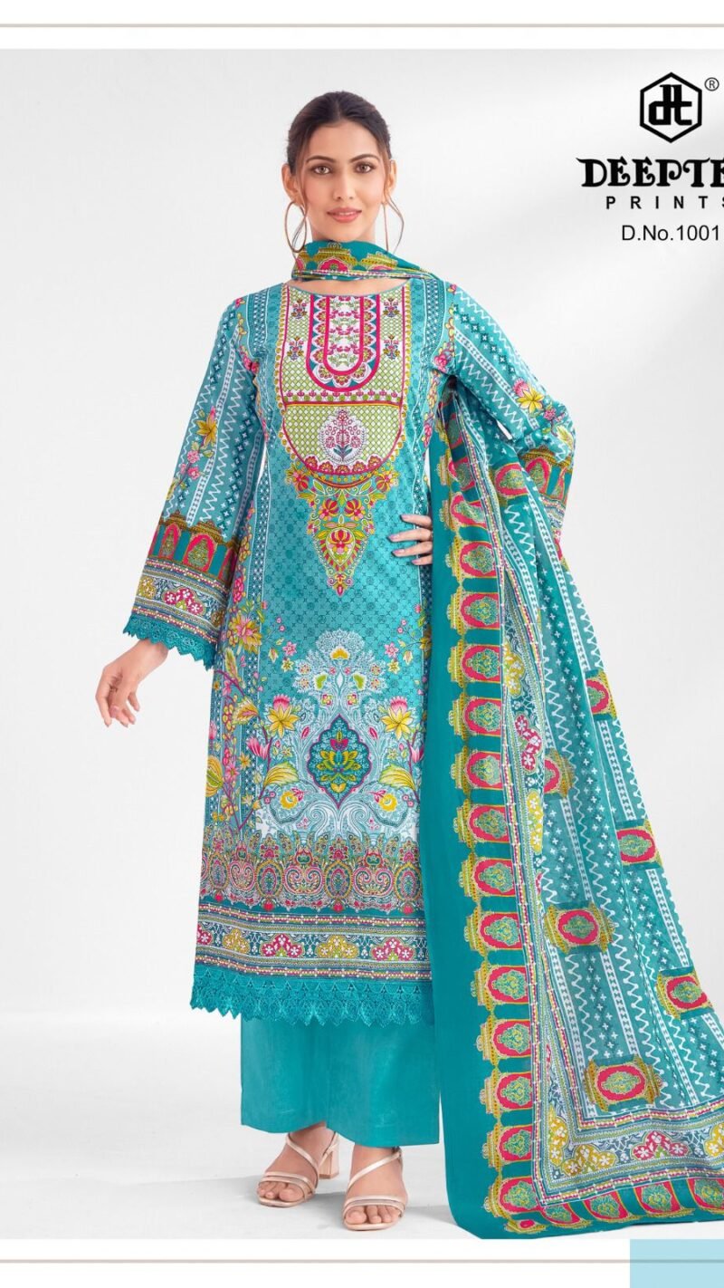 DEEPTEX Aaisha Noor Vol-1 Cotton Suit with Lace Work