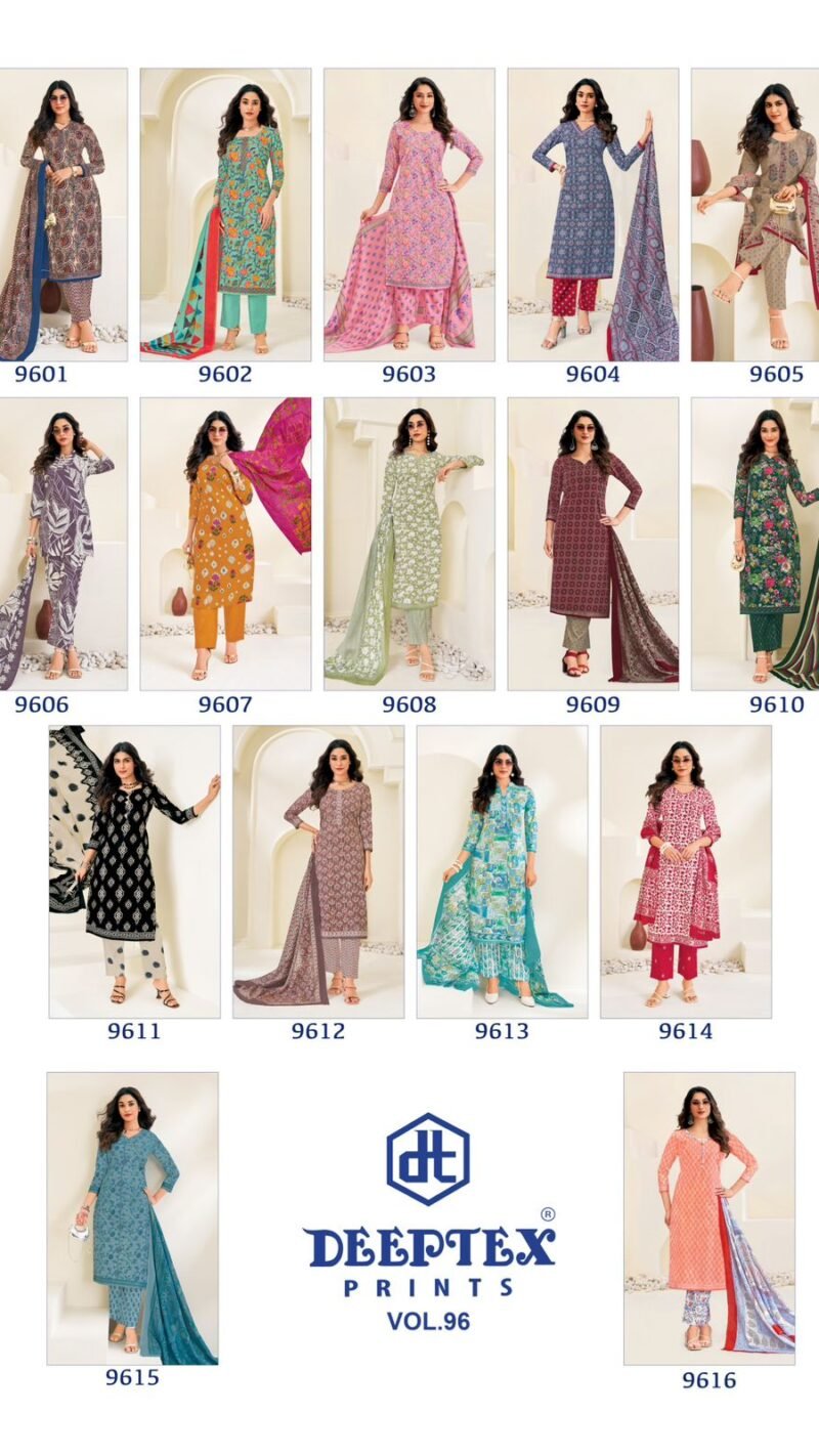 Miss India Vol-96 Cotton Suit Catalogue Set