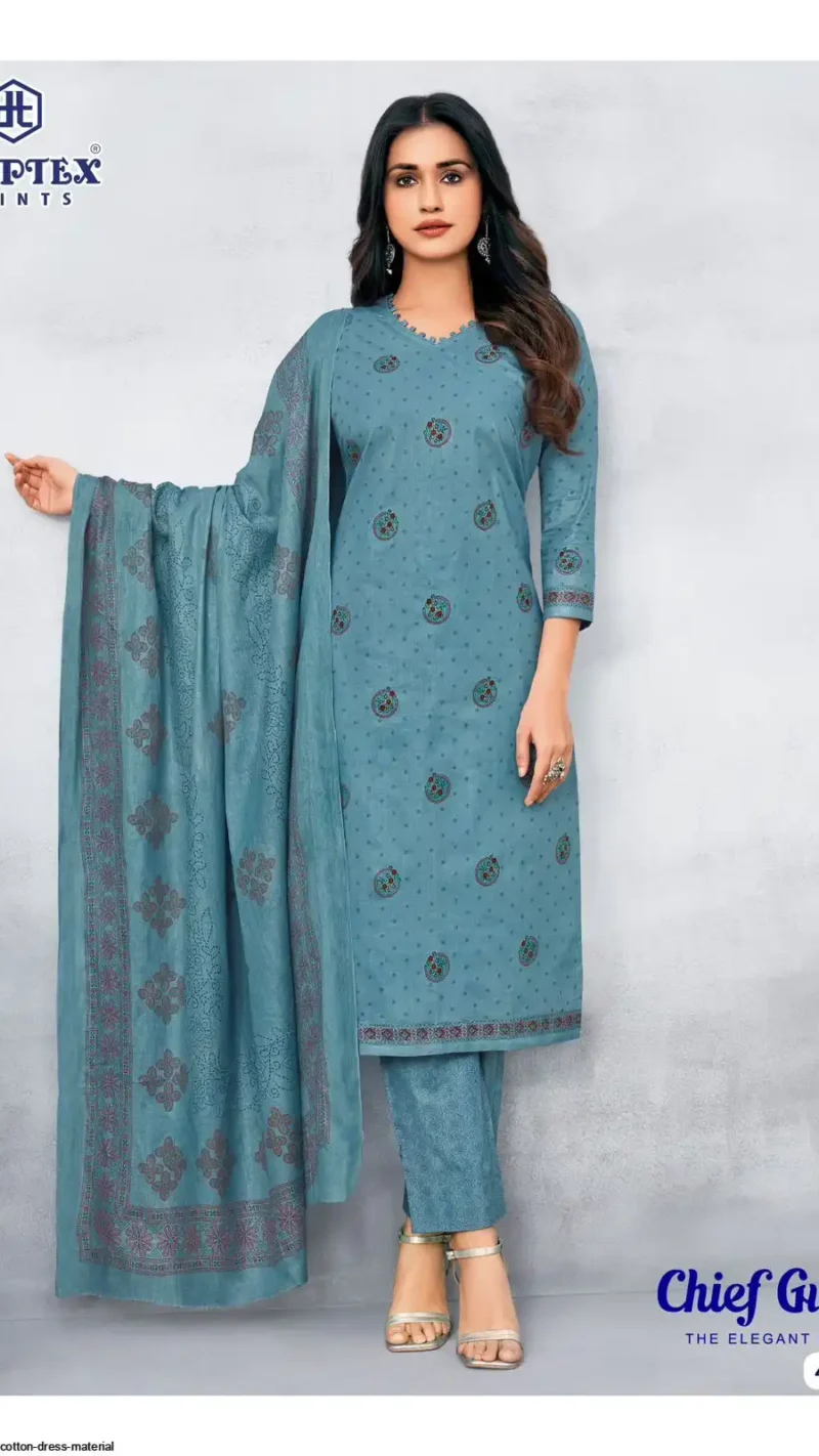 Chief Guest Vol-42 Cotton Dress Material Set
