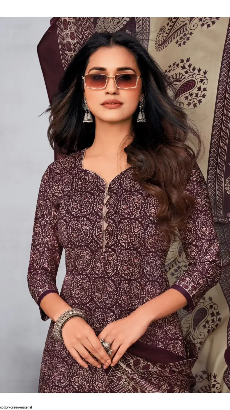 Chief Guest Vol-42 Cotton Dress Material Set