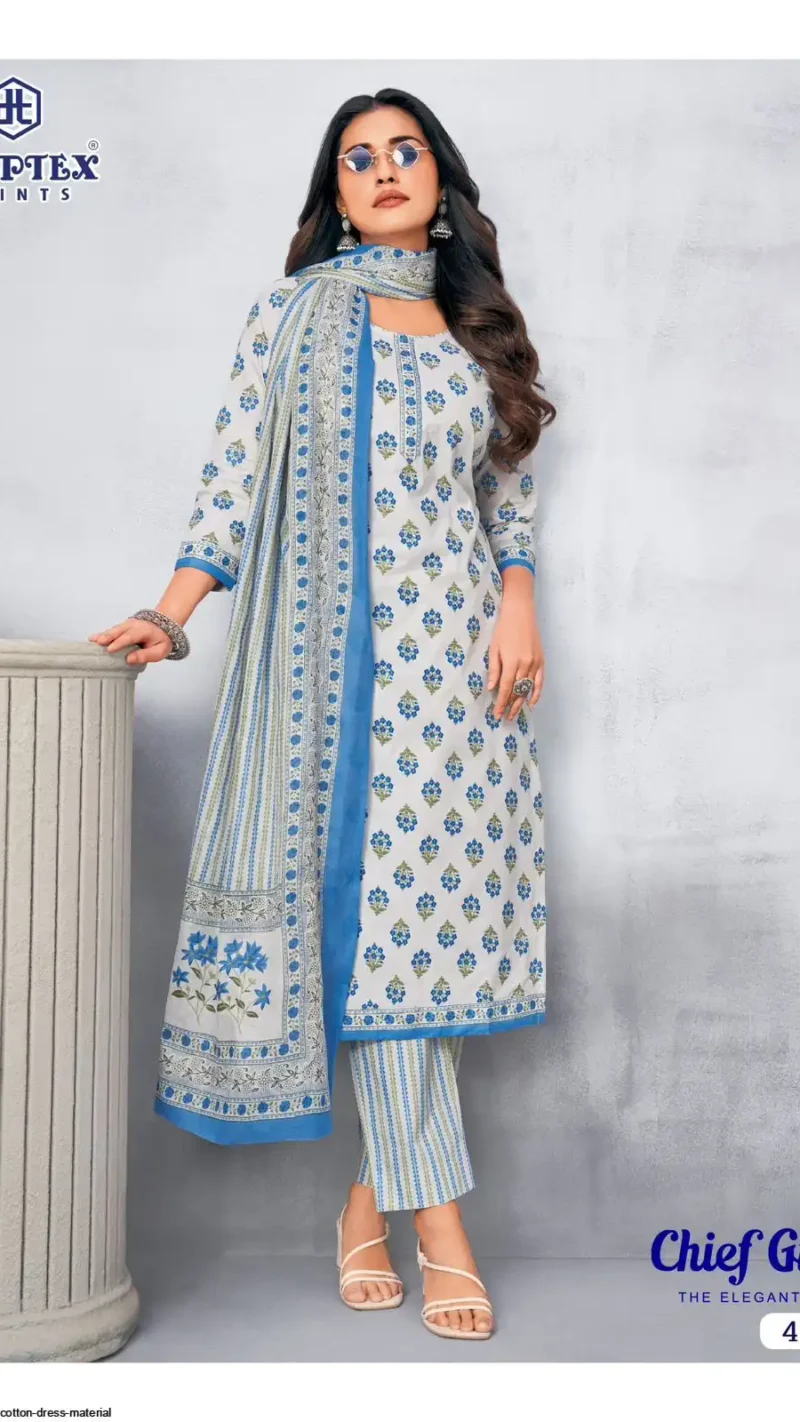 Chief Guest Vol-42 Cotton Dress Material Set