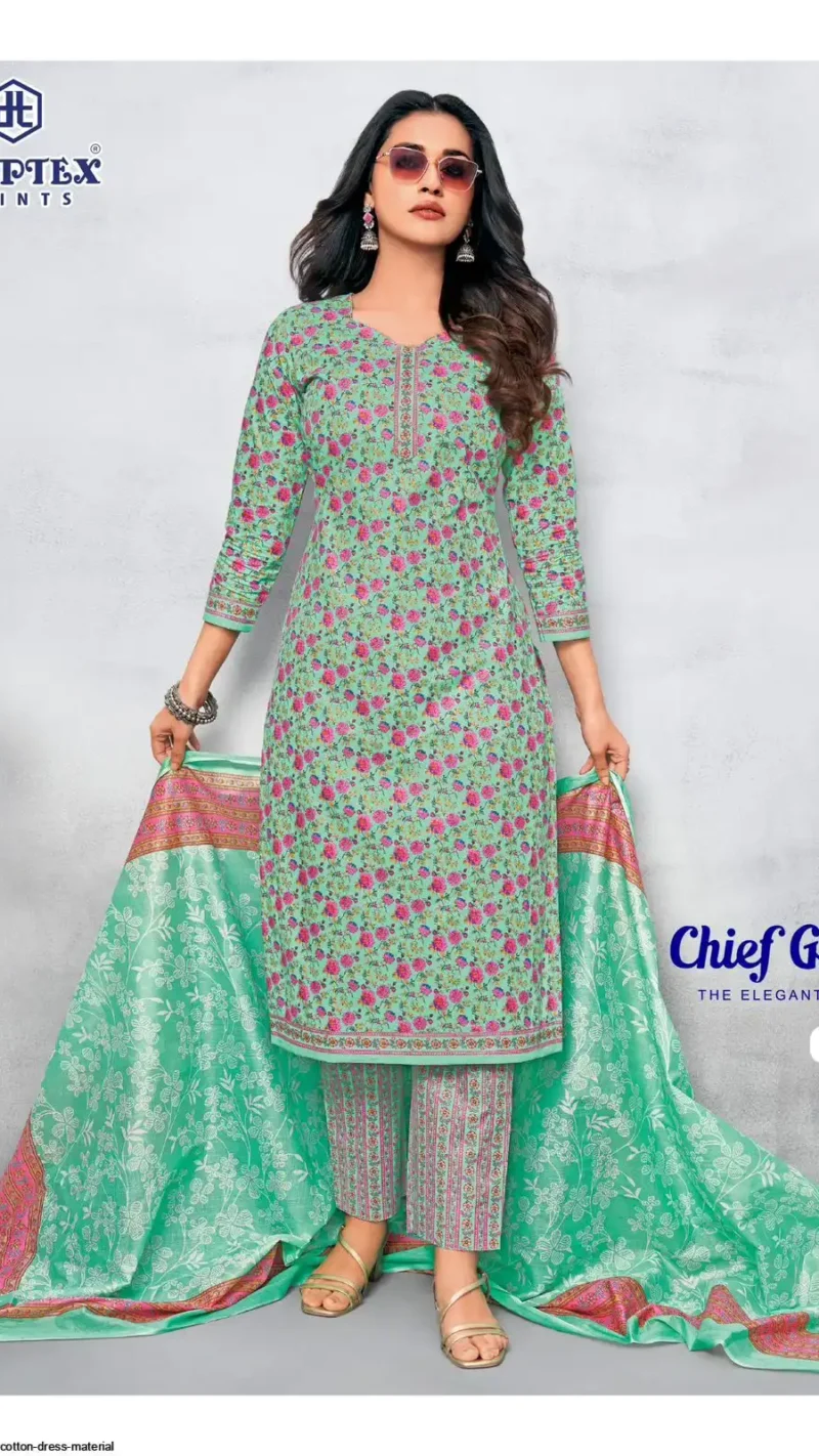 Chief Guest Vol-42 Cotton Dress Material Set