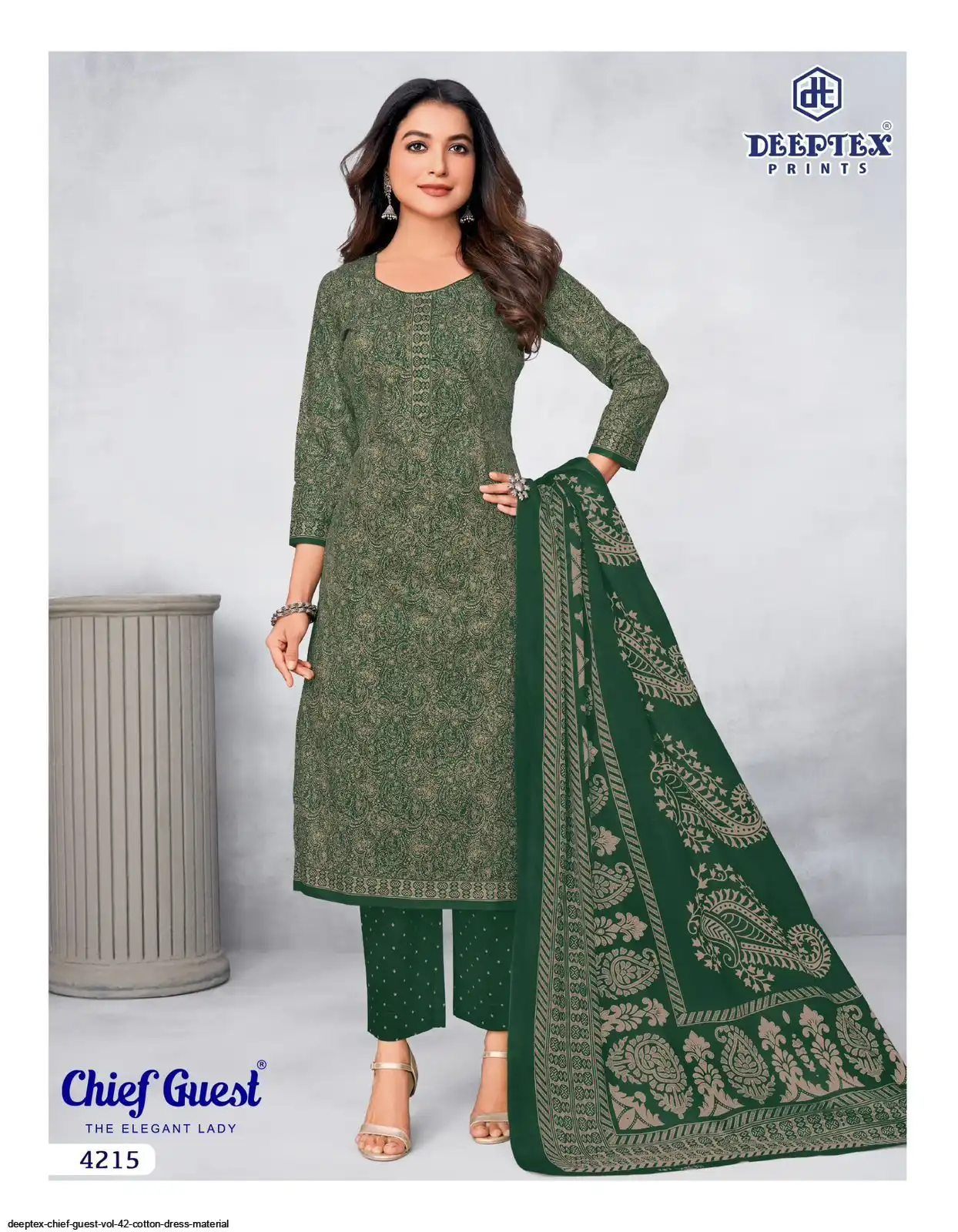 Chief Guest Vol-42 Cotton Dress Material Set