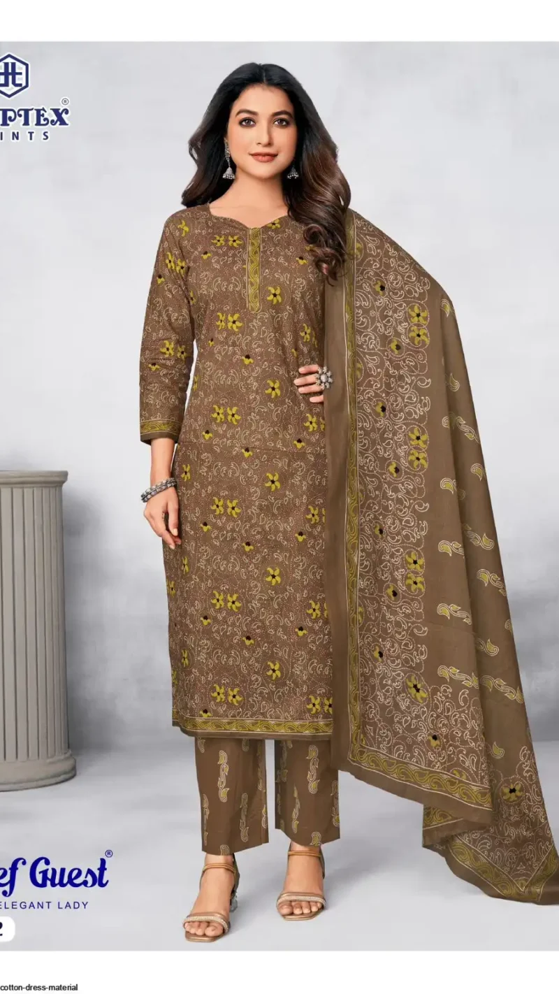 Chief Guest Vol-42 Cotton Dress Material Set